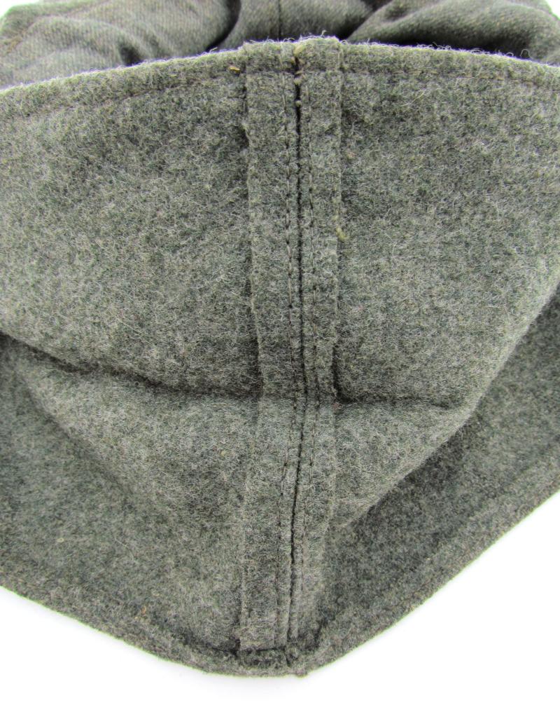 Late war Italian made double button Heer M43 field cap
