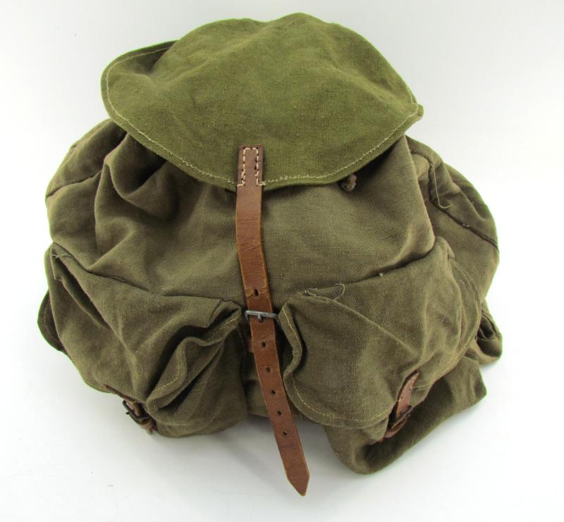 Late War Wehrmacht Backpack  (Rucksack) with Webbing Straps