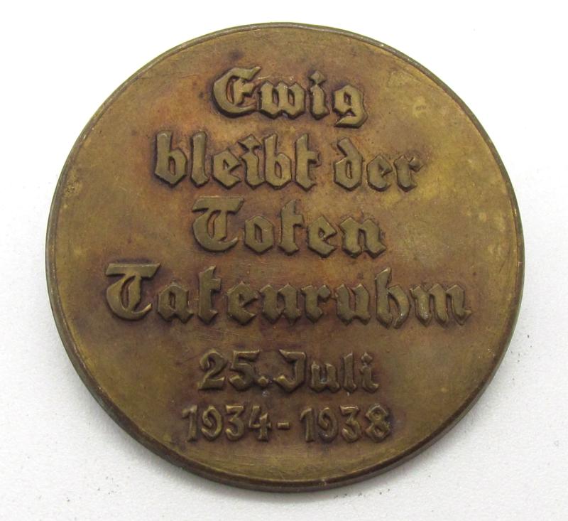 NSDAP Commemorative Badge – July Putsch 1934–1938