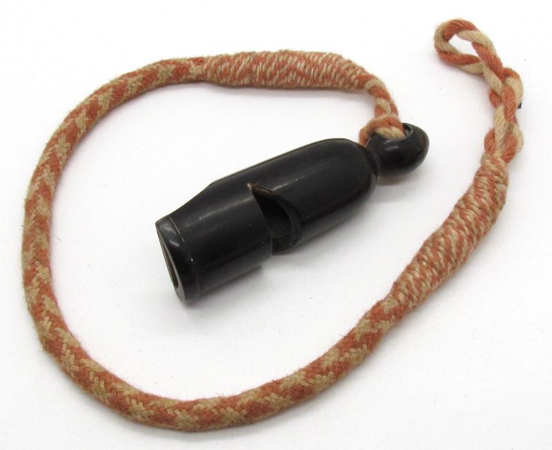 Original Hitler Youth Whistle with Red-White Cord