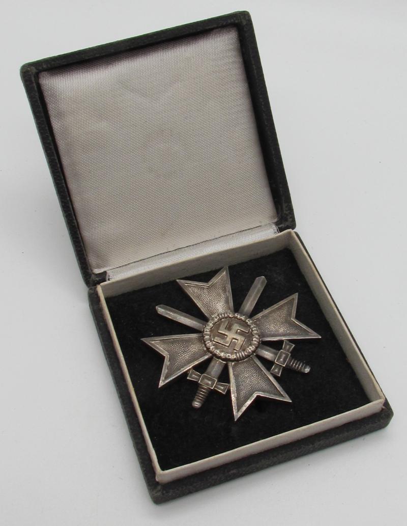 War Merit cross (KVK) first class “1” in Case