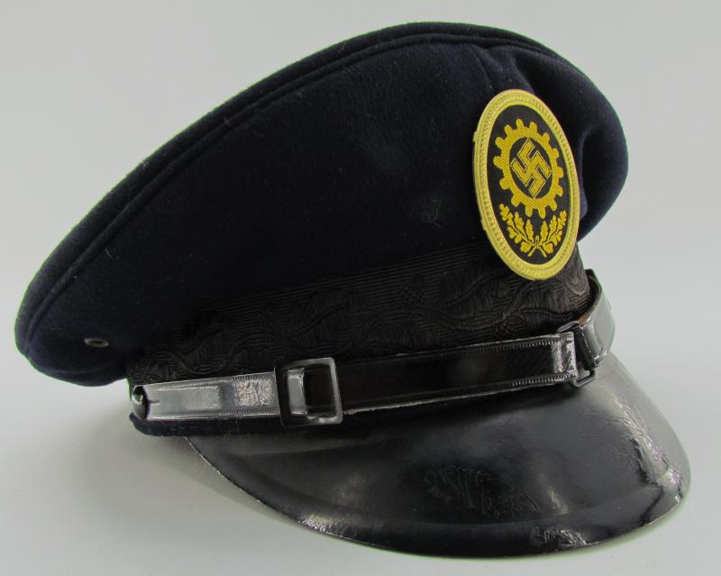 German DAF ‘Deutsche Arbeitsfront’ visor cap with RZM Label