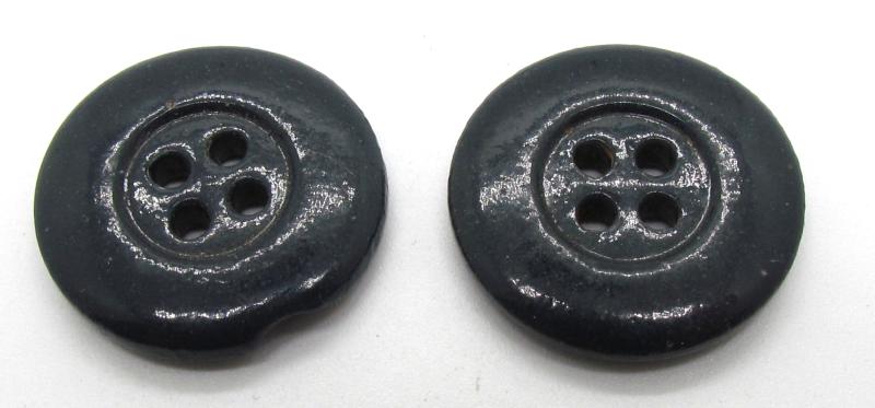 2x Luftwaffe Glass Buttons