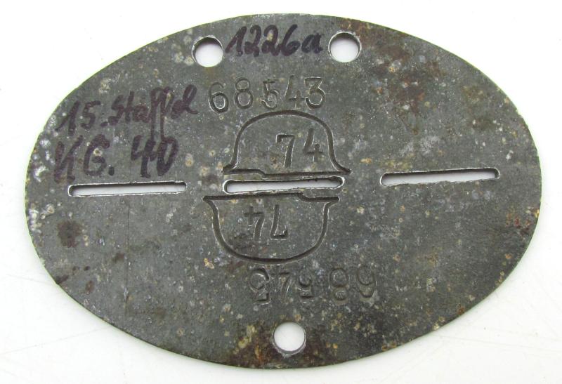 Erkennungsmarke ( EKM ) 15e Staffel van Kampfgeschwader 40 (KG.40)